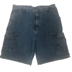 Wrangler Men's Cargo Shorts Denim Shorts with Pockets and Zipper Front Size 38